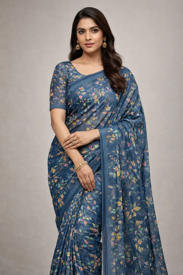 Blue_Digital_Flower_Print_Georgette_Crepe_Saree_695012